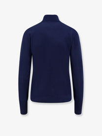 ASPESI Women's Virgin Wool Turtleneck Sweater Blue ASPESI