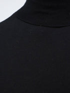 ASPESI Women's Virgin Wool Turtleneck Sweater Black, view 3