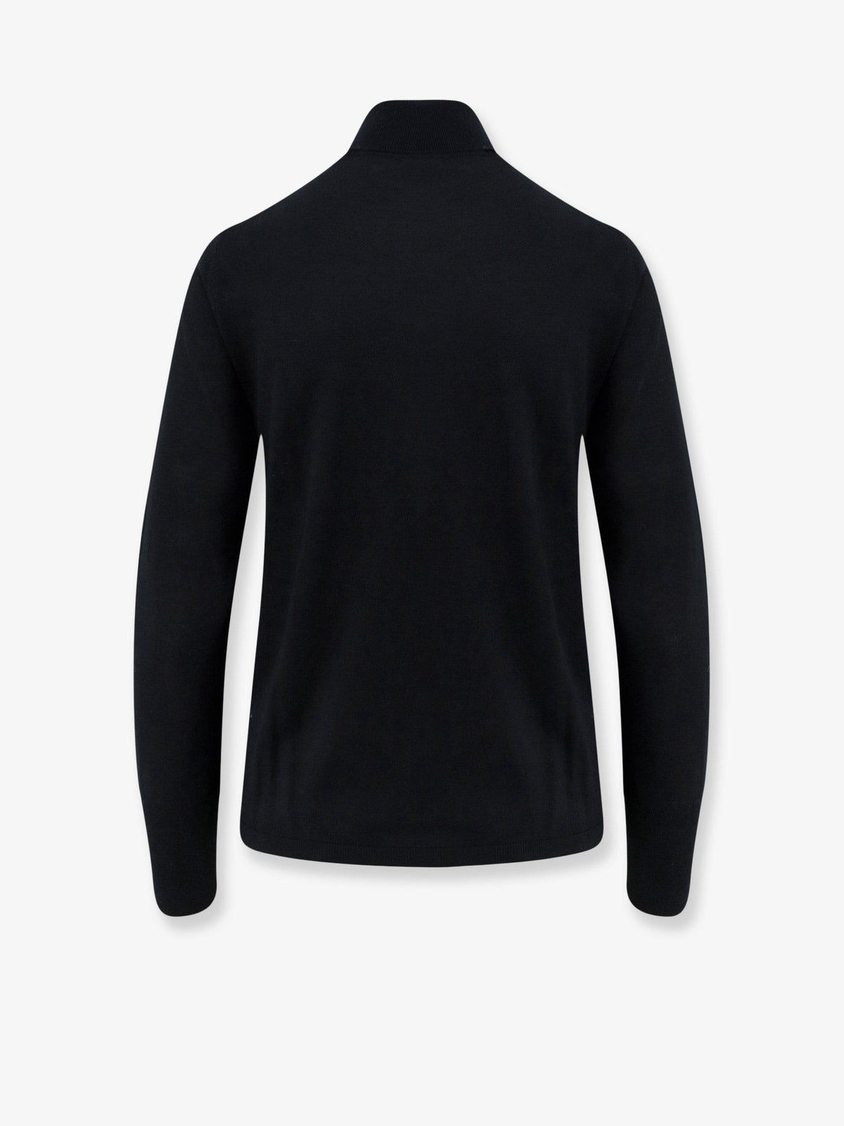 ASPESI Women's Virgin Wool Turtleneck Sweater Black, view 2