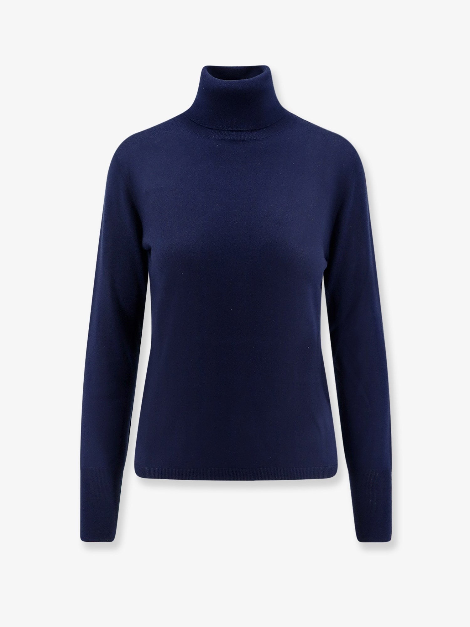 ASPESI Women's Virgin Wool Turtleneck Sweater Blue ASPESI