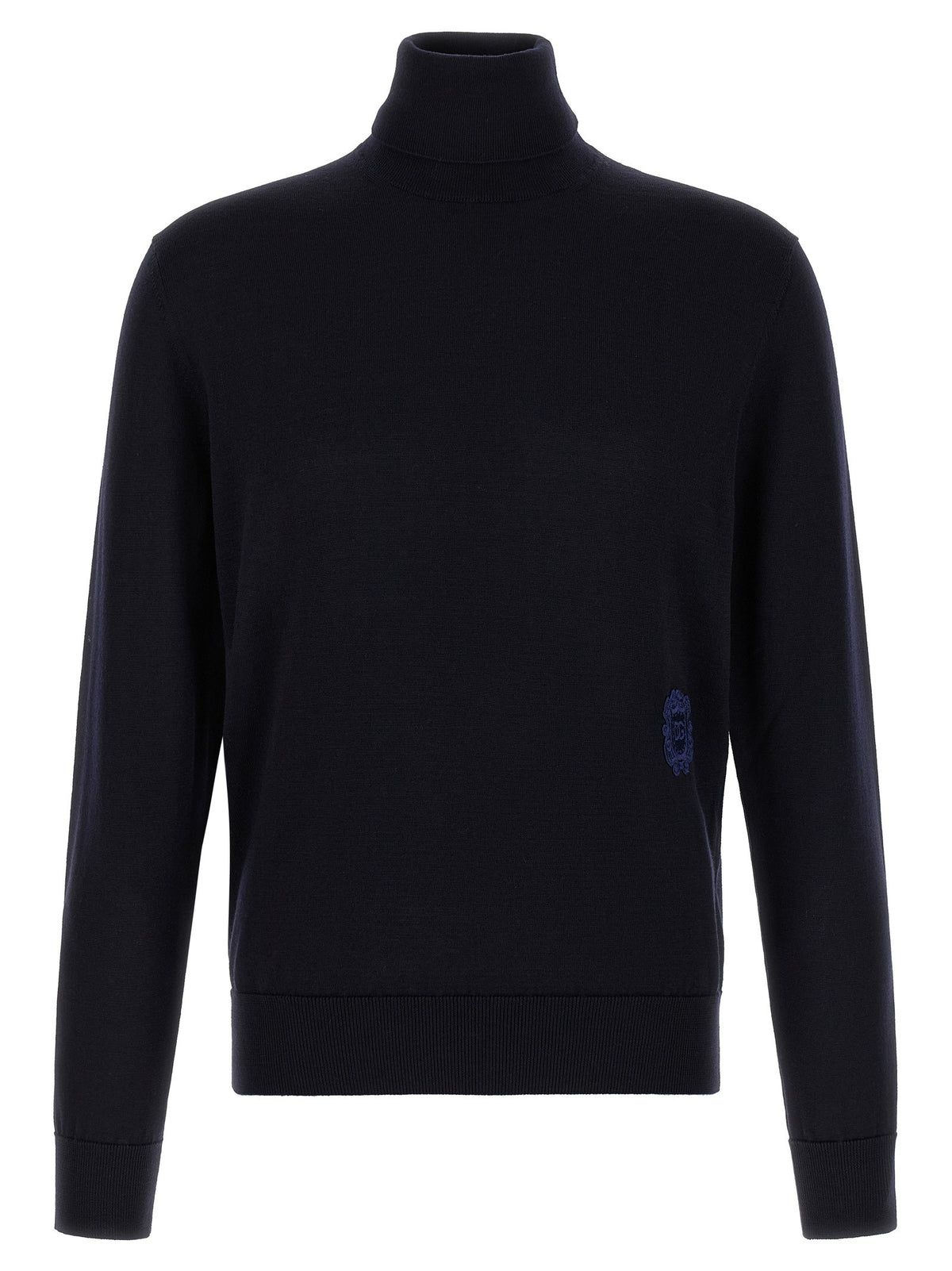 Dolce &amp; Gabbana Virgin Wool Turtleneck Sweater Blue