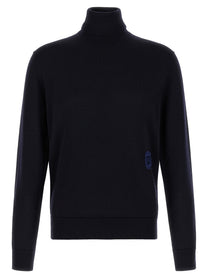 Dolce &amp; Gabbana Virgin Wool Turtleneck Sweater Blue