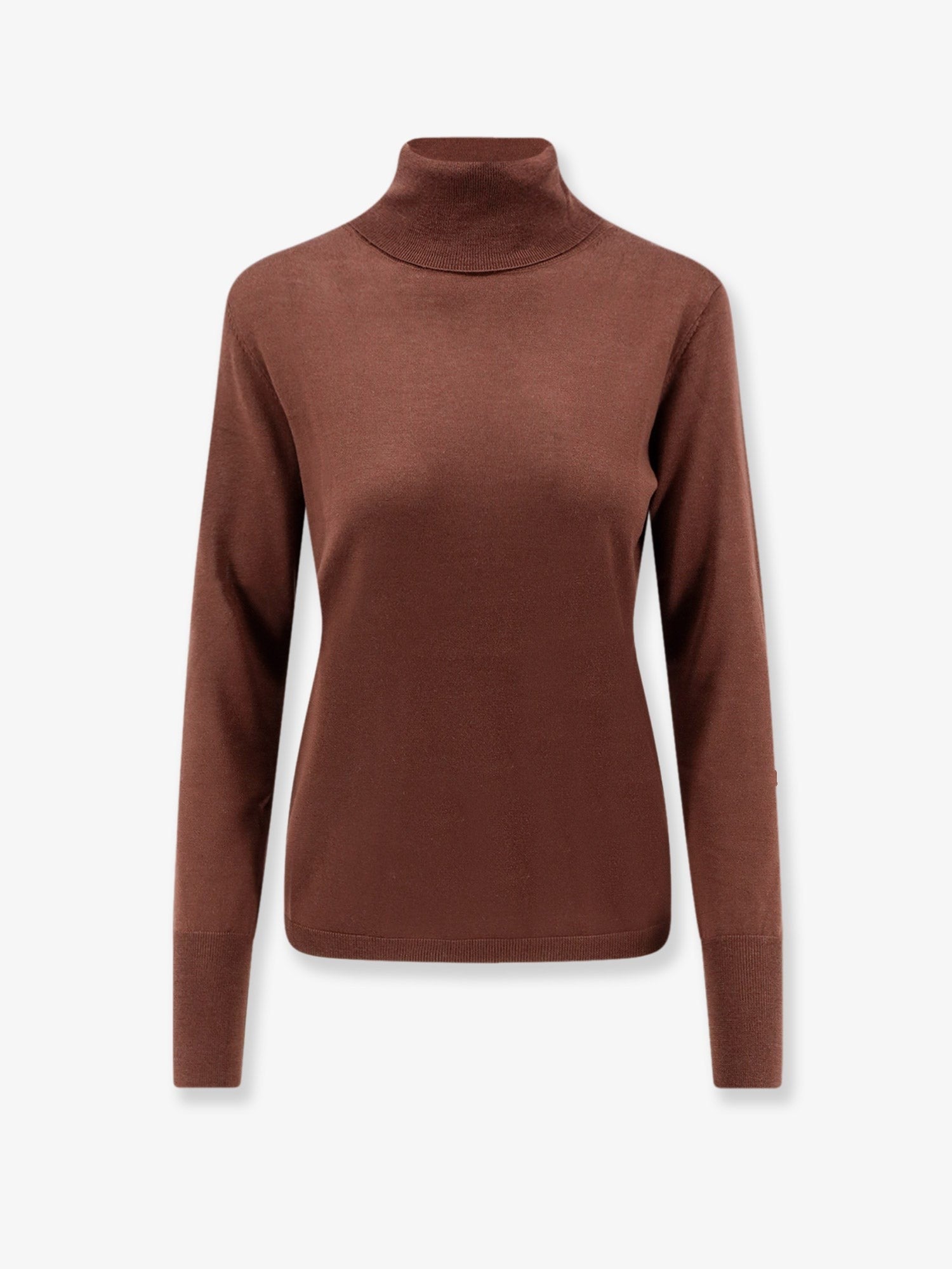 ASPESI Women's Virgin Wool Turtleneck Brown