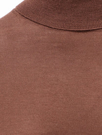 ASPESI Women's Virgin Wool Turtleneck Brown