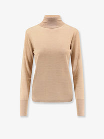 ASPESI Women's Virgin Wool Turtleneck Beige
