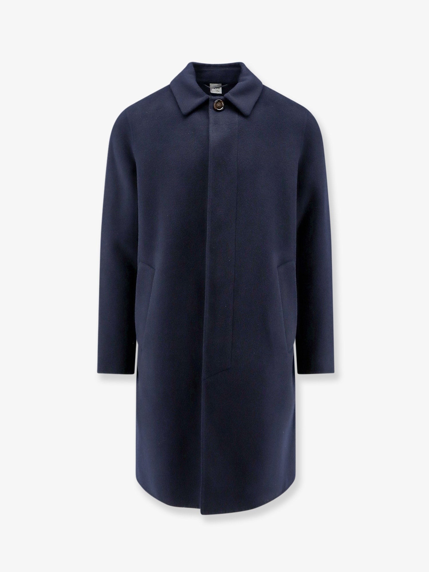 ASPESI Men's Virtuoso Wool Coat Blue
