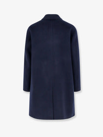 ASPESI Men's Virtuoso Wool Coat Blue