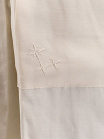 Laneus Men's Viscose and Linen Bermuda Shorts White