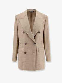 Dolce &amp; Gabbana Women's Viscose and Linen Blazer White