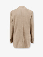 Dolce &amp; Gabbana Women's Viscose and Linen Blazer White, view 2