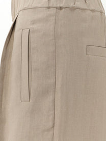 Brunello Cucinelli Women's Viscose and Linen Blend Bermuda Shorts Brown