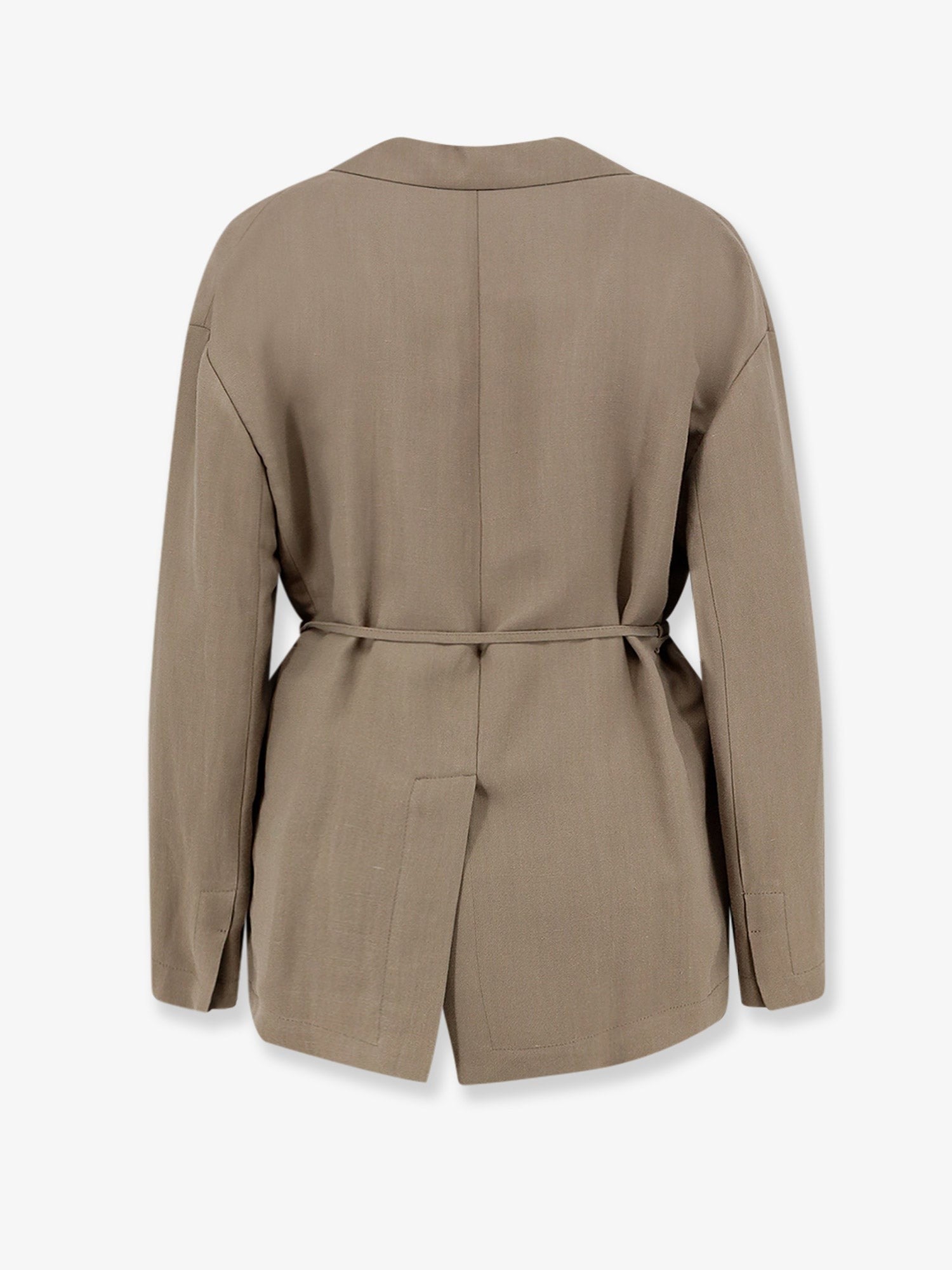 Brunello Cucinelli Women's Viscose and Linen Blend Blazer Brown