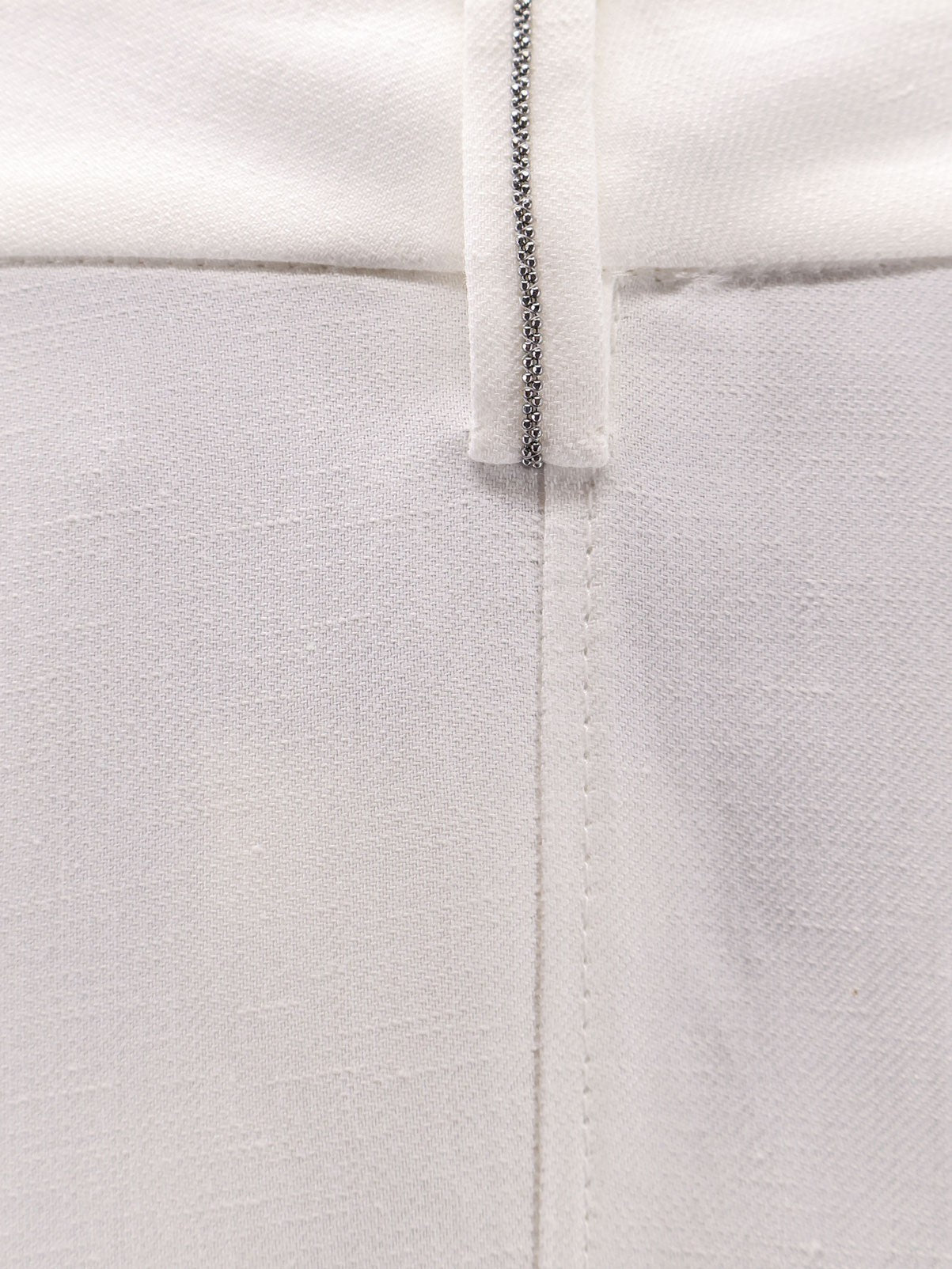 Brunello Cucinelli Women's Viscose and Linen Skirt White
