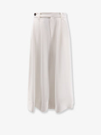 Brunello Cucinelli Women's Viscose and Linen Skirt White