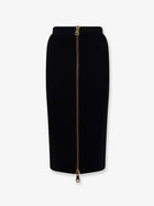Elisabetta Franchi Women's Viscose and Nylon Skirt Black