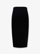 Elisabetta Franchi Women's Viscose and Nylon Skirt Black, view 2