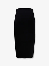 Elisabetta Franchi Women's Viscose and Nylon Skirt Black