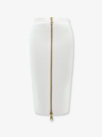 Elisabetta Franchi Women's Viscose and Nylon Skirt White