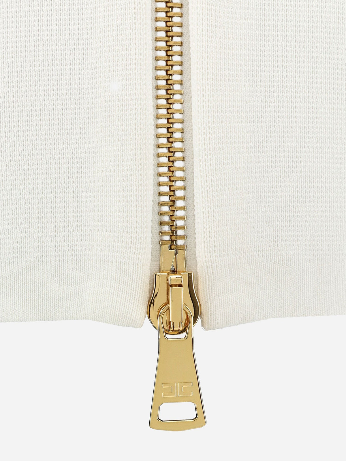 Elisabetta Franchi Women's Viscose and Nylon Skirt White, view 3