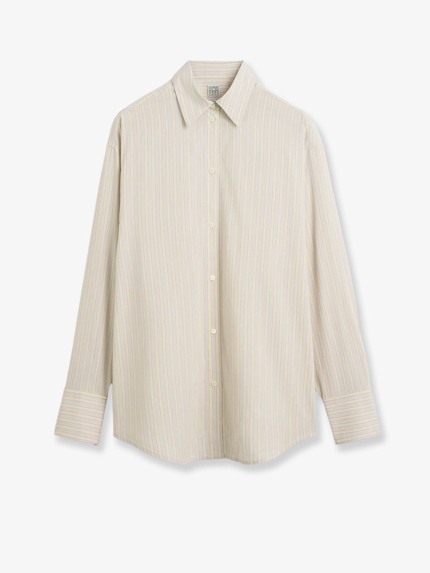 Toteme Women's Viscose and Silk Blend Shirt Yellow