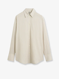 Toteme Women's Viscose and Silk Blend Shirt Yellow