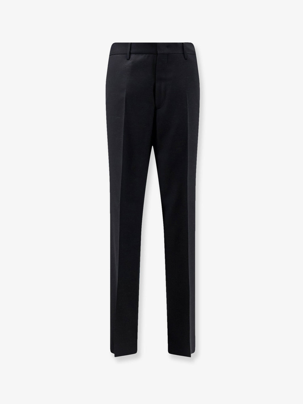 Tagliatore Men's Viscose and Silk Trousers Black