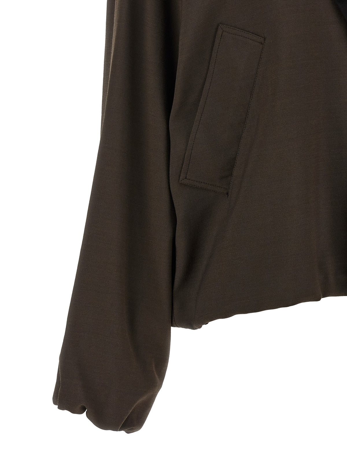 Loewe Viscose and Wool Jacket Brown