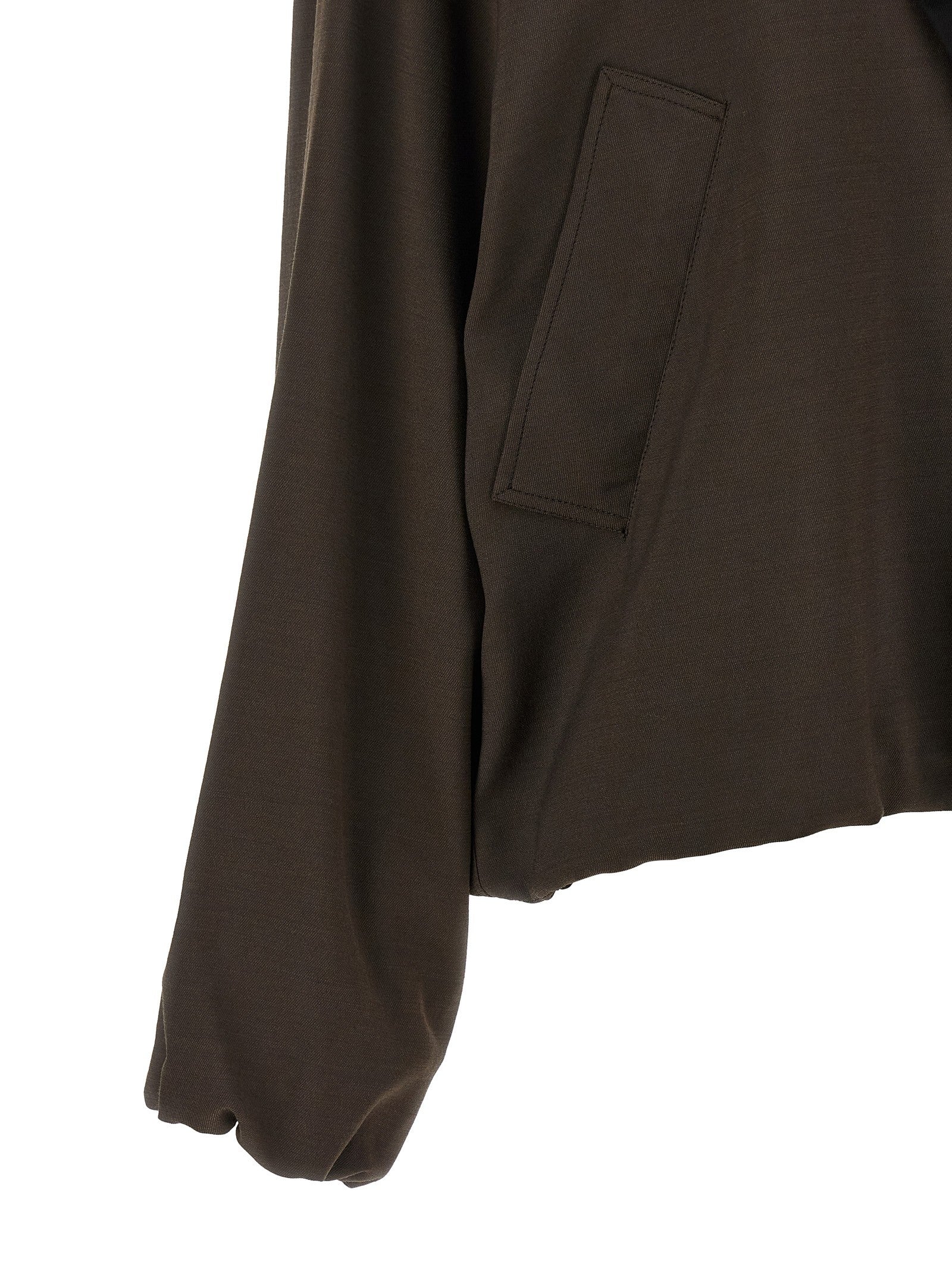 Loewe Viscose and Wool Jacket Brown
