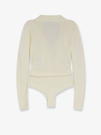 Elisabetta Franchi Women's Viscose Blend Bodysuit White