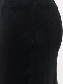 Hevò Women's Viscose Blend Long Skirt Black