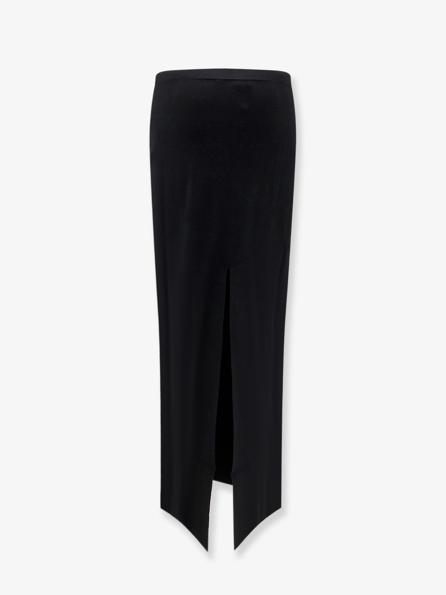 Hevò Women's Viscose Blend Long Skirt Black