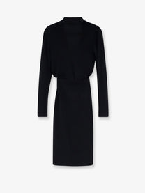 Elisabetta Franchi Women's Viscose Blend Midi Dress Black