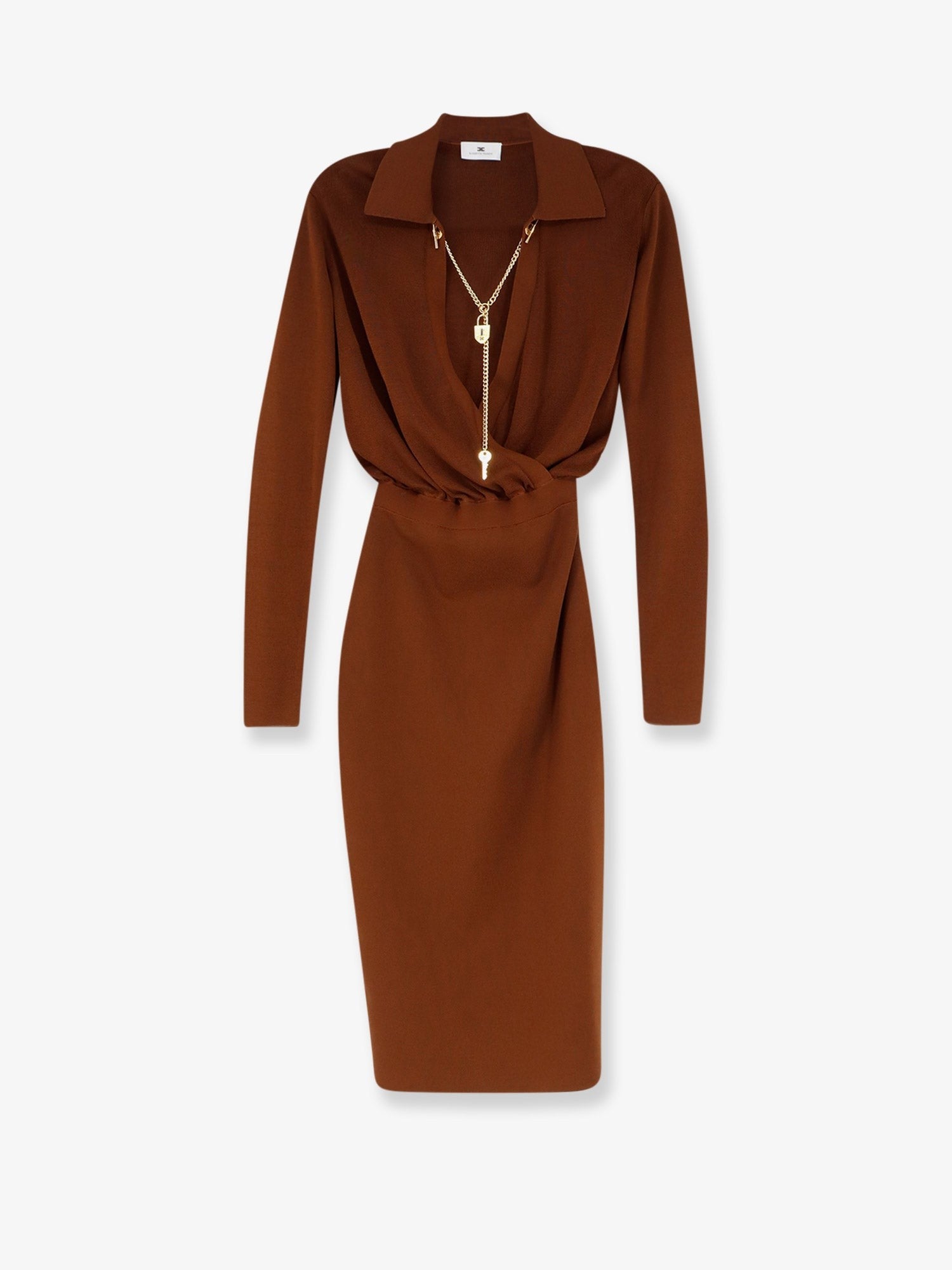 Elisabetta Franchi Women's Viscose Blend Midi Dress SIGARO