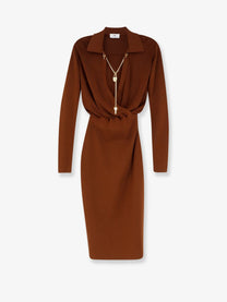 Elisabetta Franchi Women's Viscose Blend Midi Dress SIGARO