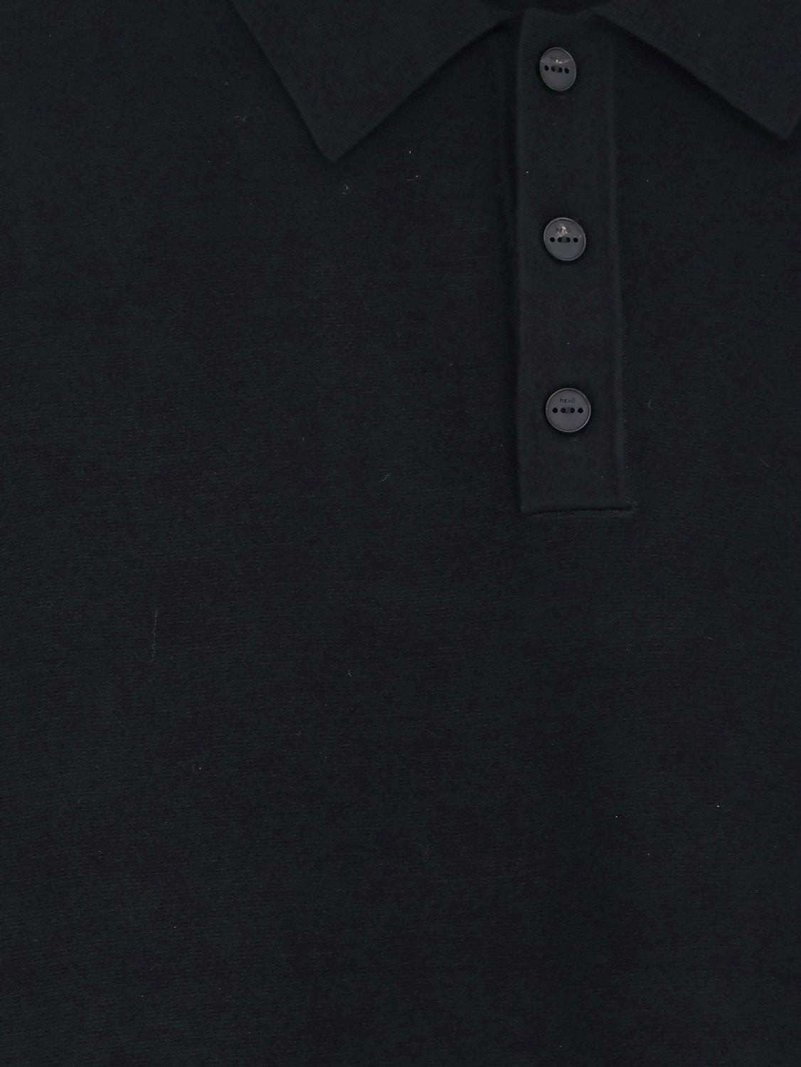 Hevò Men's Viscose Blend Polo Shirt Black