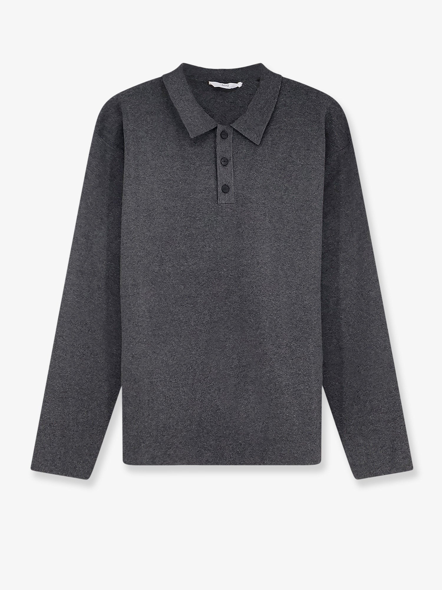 Hevò Men's Viscose Blend Polo Shirt Grey