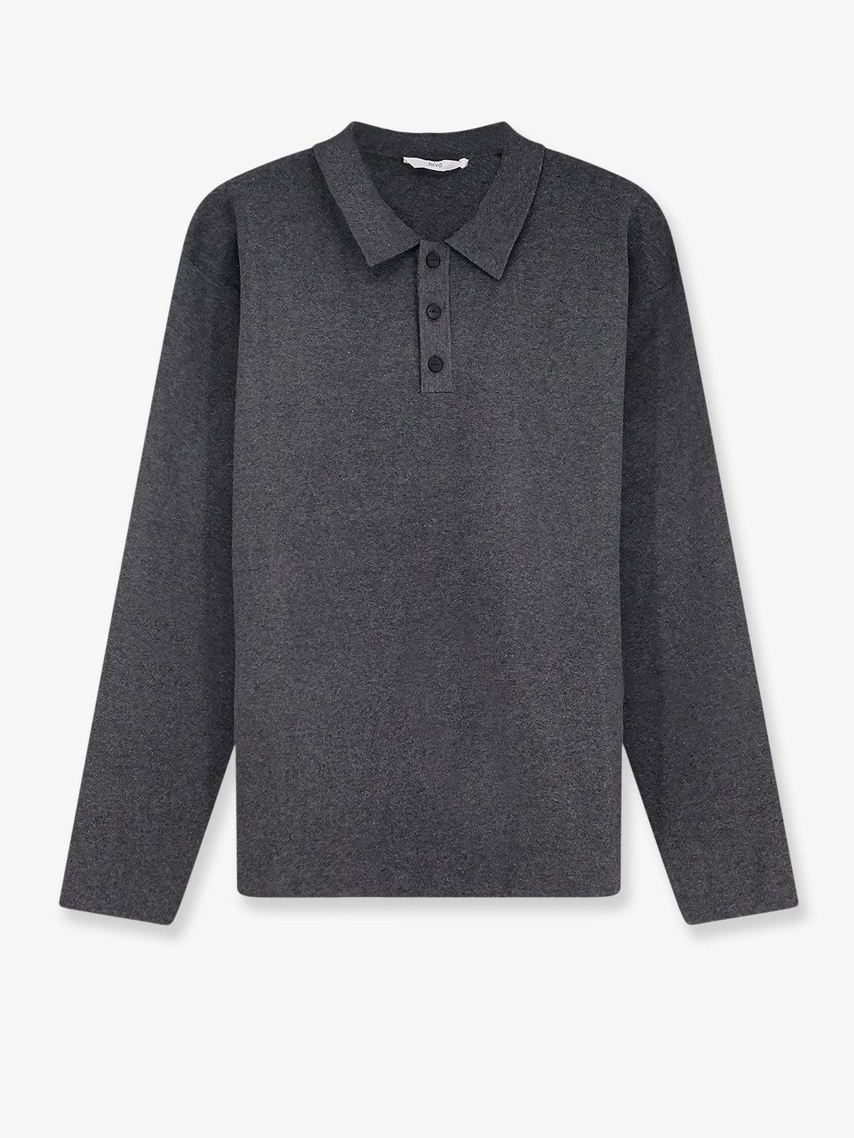 Hevò Men's Viscose Blend Polo Shirt Grey