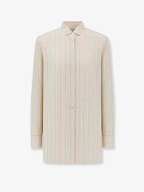 Dries Van Noten Women's Viscose Blend Shirt White