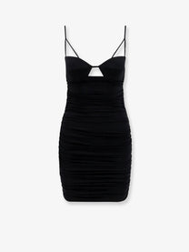 Elisabetta Franchi Women's Viscose Blend Short Dress Black