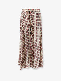 ASPESI Women's Viscose Blend Skirt White