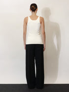 Toteme Women's Viscose Blend Tank Top White, view 3