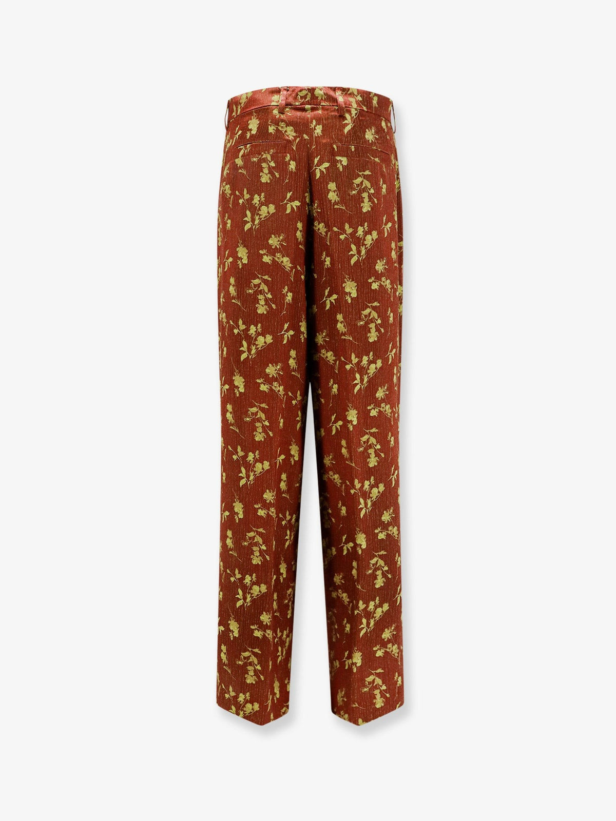 Dries Van Noten Women's Viscose Blend Trousers Brown, view 2