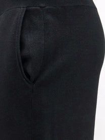 Hevò Men's Viscose Blend Trousers Black