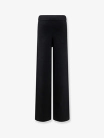 Hevò Women's Viscose Blend Trousers Black