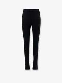 Toteme Women's Viscose Blend Zip Leggins Black