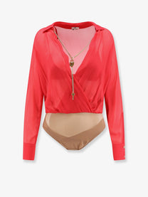 Elisabetta Franchi Women's Viscose Body Shirt Red