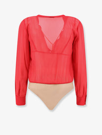 Elisabetta Franchi Women's Viscose Body Shirt Red