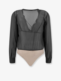Elisabetta Franchi Women's Viscose Body Shirt Black