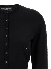 Dolce &amp; Gabbana Viscose Cardigan Black