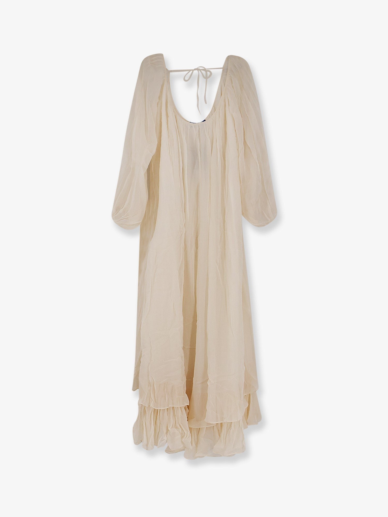 Mes Demoiselles Women's Viscose Crash Long Dress White